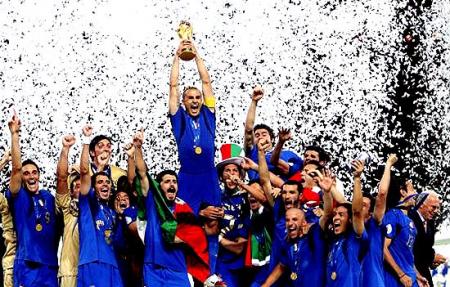 je suis vraiment tr&egrave; content parce que italia est gagn&egrave; cup du monde